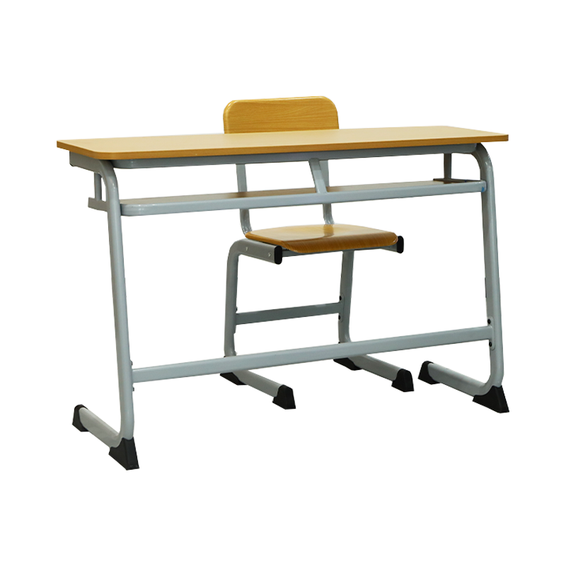 学校用 机 椅子 セット 2組 SS0271 ダブル学生用机と椅子のセット | ダブル教室用デスクおよびチェア |